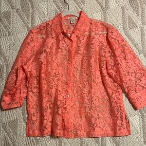 Notations Coral Lace Women's Jacket